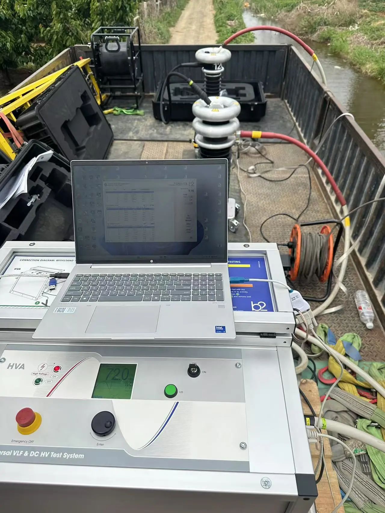 HVA120電纜故障檢測現(xiàn)場